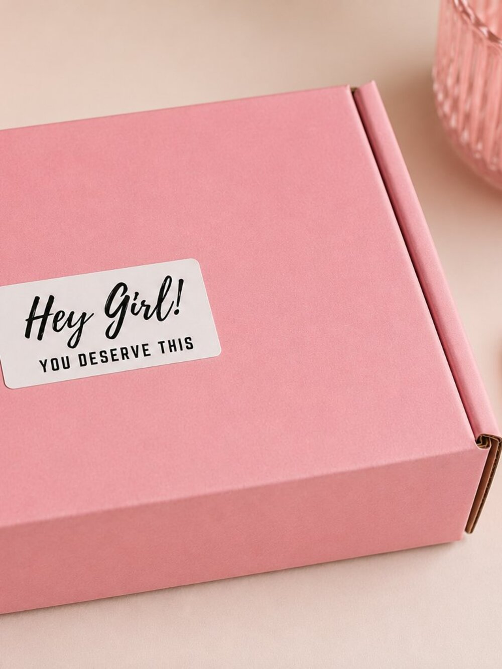 HEY GIRL, STICKER, SMALL BUSINESS SUPPLIES